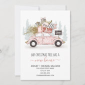 De kerstboom heeft een nieuwe Waterverf van het Hu Feestdagenkaart (Voorkant)