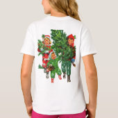 De kerstboom krijgen t-shirt (Achterkant)