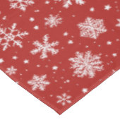 De kerstboom op rood tafelkleed (Gekanteld)