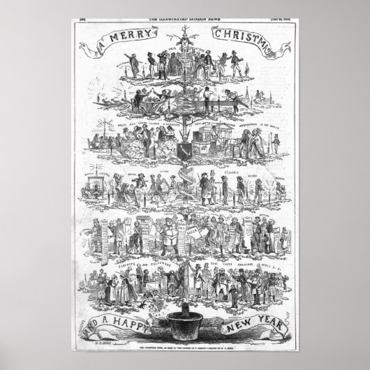 De kerstboom poster (Voorkant)