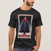 De kerstboom Tarot Kaart T-shirt (Voorkant)