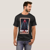 De kerstboom Tarot Kaart T-shirt (Voorkant volledig)