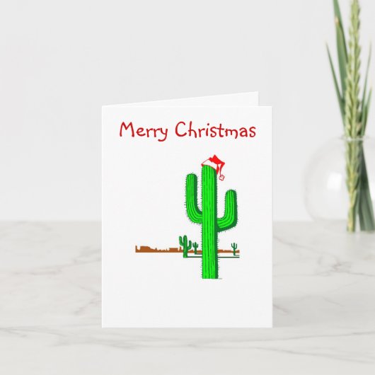 De Kerstboom van de cactus - de Kaart van de Nota (Voorkant)
