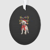 De kerstboom van de Franse hond Bulldog Ornament (voorkant)