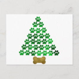 De Kerstboom van de hond/van de Kat Feestdagenkaart