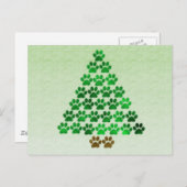 De Kerstboom van de hond/van de Kat Feestdagenkaart (Voorkant / Achterkant)