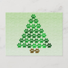 De Kerstboom van de hond/van de Kat Feestdagenkaart