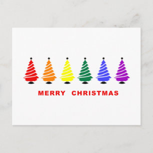De Kerstboom van de regenboog Feestdagenkaart