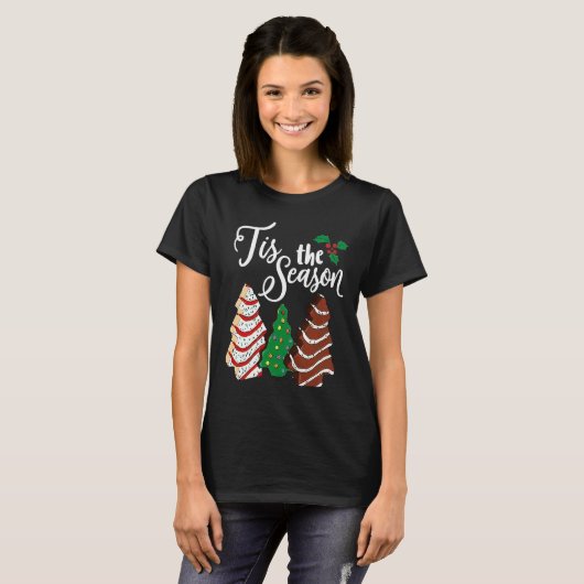 De kerstboom van de seizoenen maakt Debbie T-shirt (Voorkant volledig)