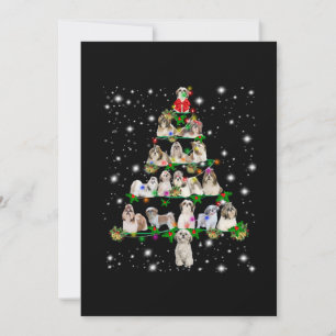 De kerstboom van de sjiitische Tzu die door de vlu Bedankkaart