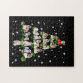 De kerstboom van de sjiitische Tzu die door de vlu Legpuzzel (Horizontaal)