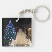 De kerstboom van het Lincoln Center - sleutelhange Sleutelhanger (Achterkant)