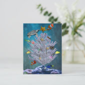 De Kerstboom van het zee Feestdagenkaart (Staand voorkant)