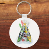 De kerstboom van Kayak Sleutelhanger (Voorkant)
