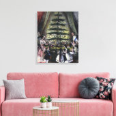 De kerstboom van koningin Victoria Canvas Afdruk (Insitu (Woonkamer))