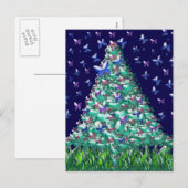 De Kerstboom van naturen Feestdagenkaart (Voorkant / Achterkant)