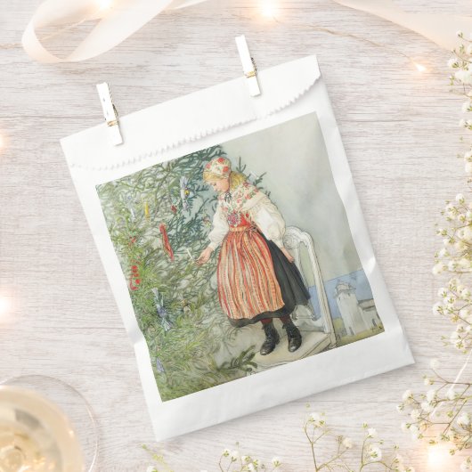De kerstboom versieren - Carl Larsson Bedankzakje (Geknipt)