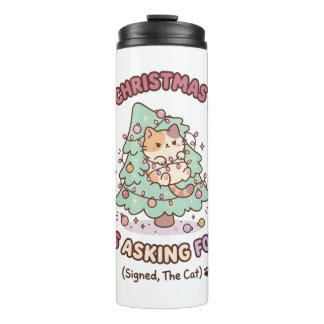 De Kerstboom Vroeg Er Om Getekend De Thermosbeker