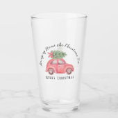 De kerstboomglijder thuis brengen glas (Voorkant)