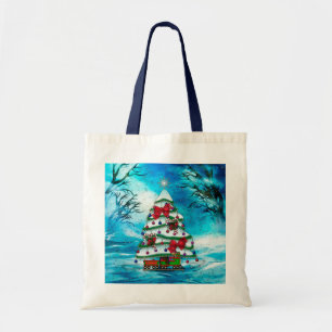 De kerstboomkunst tote bag