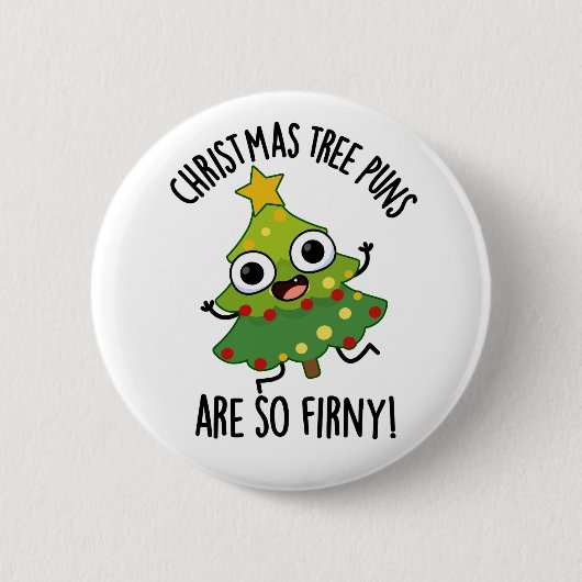 De kerstboompuns zijn zo grappig. ronde button 5,7 cm (Voorkant)
