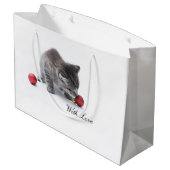 De kerstcadeautas voor de orthodoxe kerst large cadeauzakje (Achterkant Gekanteld)