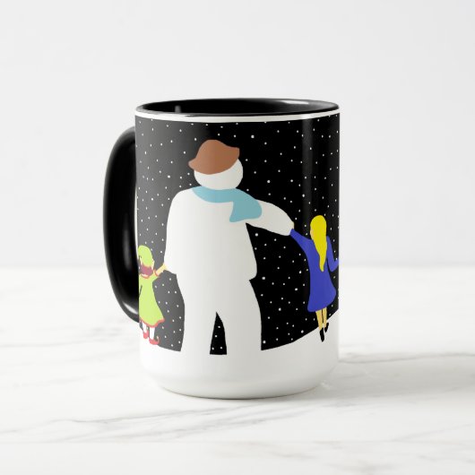 De kerstfeestdag Mok (Voorkant links)