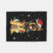 De kerstfeestelijke kerstfeestdagen van de herders fleece deken (Voorkant (Horizontaal))