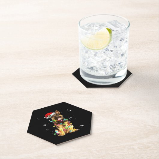 De kerstfeestelijke kerstfeestdagen van de herders kartonnen onderzetters (Insitu)