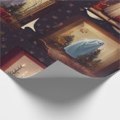 De kerstgeesten cadeaupapier (Hoek)