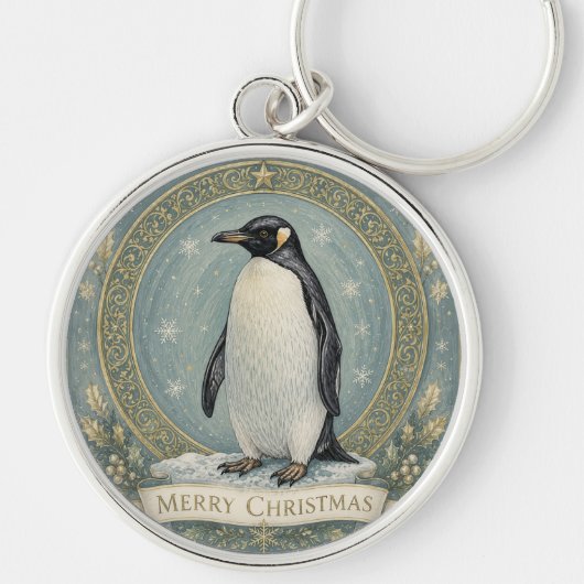 De kerstgroet van de keizer sleutelhanger (Voorkant)