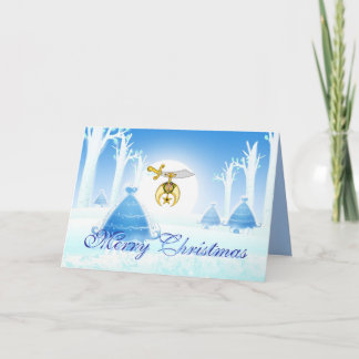 De kerstgroeten van Shriner Emblem personaliseren Feestdagen Kaart