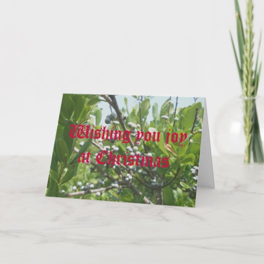 De Kerstkaart van Bayberry Feestdagen Kaart (Voorkant)