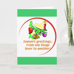De Kerstkaart van Bingo Feestdagen Kaart
