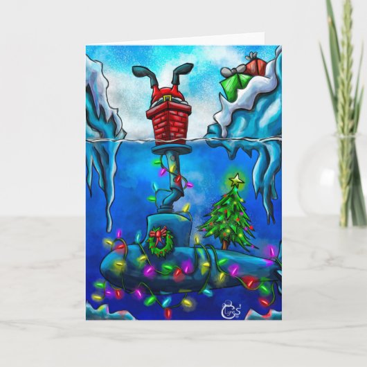 De Kerstkaart van Bubblehead Feestdagen Kaart (Voorkant)