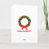 De Kerstkaart van Charleston Feestdagen Kaart (Achterkant)