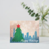 De Kerstkaart van CHICAGO Feestdagenkaart (Staand voorkant)