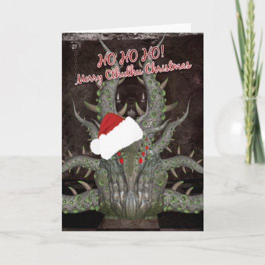 De Kerstkaart van Cthulhu - Cthulhu Feestdagen Kaart (Voorkant)
