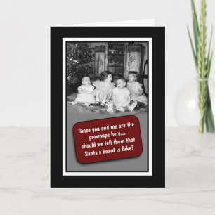 De Kerstkaart van de Baard van de kerstman Feestdagen Kaart