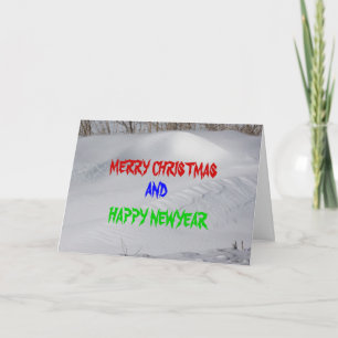 De Kerstkaart van de BANK van de SNEEUW Feestdagen Kaart