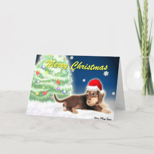 De Kerstkaart van de Boom van Kerstmis van de Feestdagen Kaart