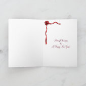 De Kerstkaart van de buldog Feestdagen Kaart (Binnen)