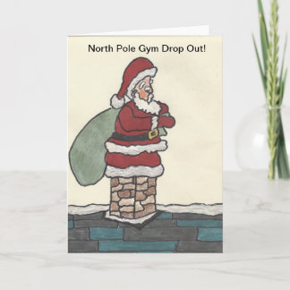 De Kerstkaart van de Daling van de Gymnastiek van Feestdagen Kaart