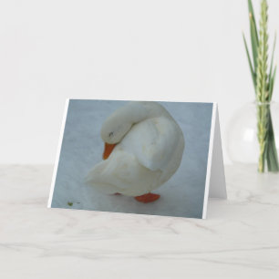 De Kerstkaart van de eend Feestdagen Kaart