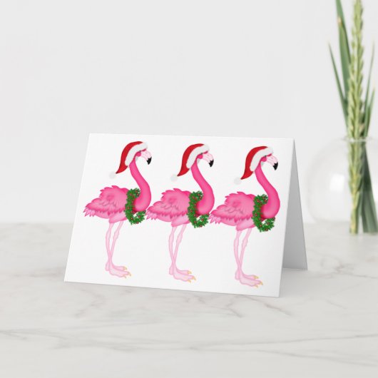 De Kerstkaart van de flamingo - SRF Feestdagen Kaart (Voorkant)