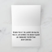 De Kerstkaart van de gokautomaat Feestdagen Kaart (Binnen)