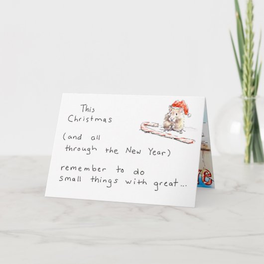 De Kerstkaart van de hamster Feestdagen Kaart (Voorkant)