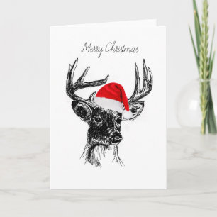 De Kerstkaart van de Herten van Whitetail Feestdagen Kaart