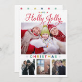 De Kerstkaart van de hulst heel (Voorkant / Achterkant)