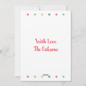 De Kerstkaart van de hulst heel (Achterkant)